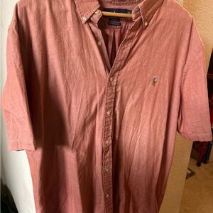 Mens Classic Fit Chambray Oxford Button-front Shirt by Ralph Lauren